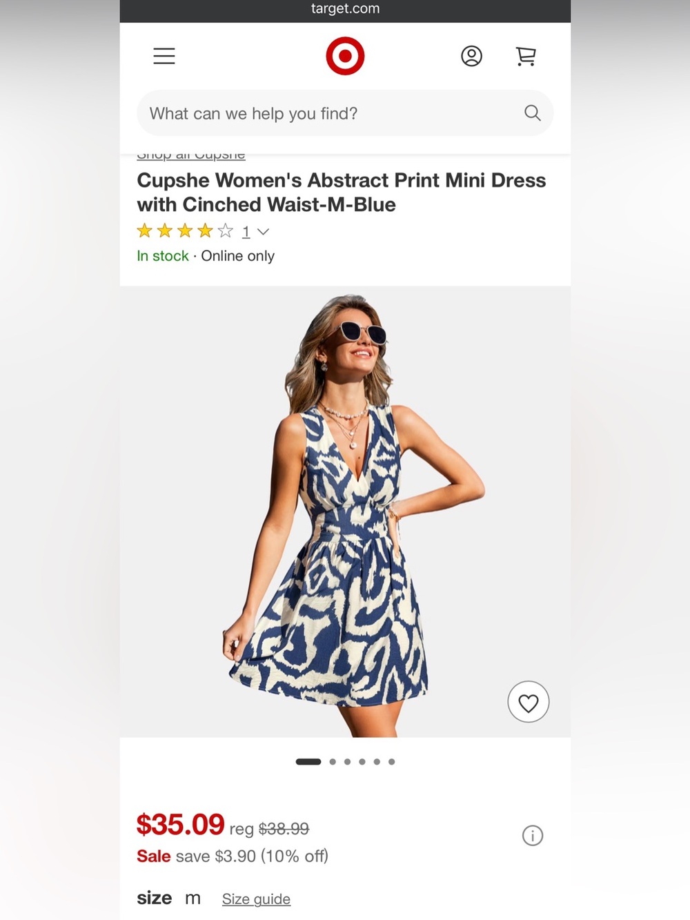 Cupshe Daycation Abstract Mini Dress - Picture 11 of 14
